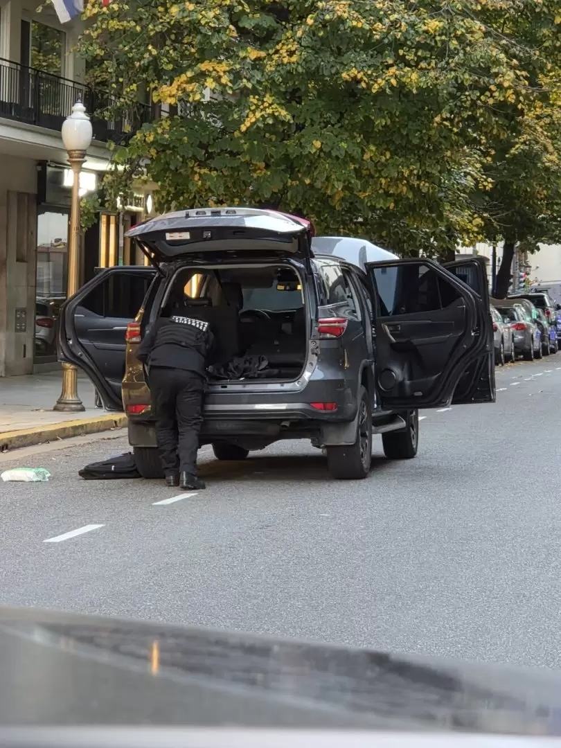 La camioneta del detenido