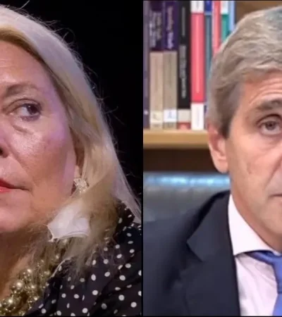 Elisa Carrió y Luis Caputo.