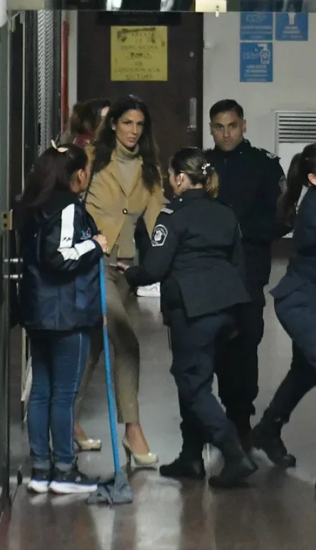 La juez Makintach en los tribunales de San Isidro./