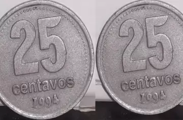 ¿Tenés una moneda de 25 centavos del 94? Podés tener un tesoro sin saberlo
