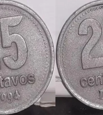 ¿Tenés una moneda de 25 centavos del 94? Podés tener un tesoro sin saberlo
