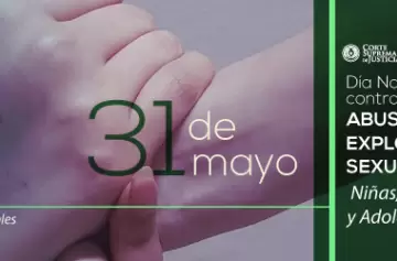 Caravana de niños en la Caminata del Lazo Verde contra el abuso