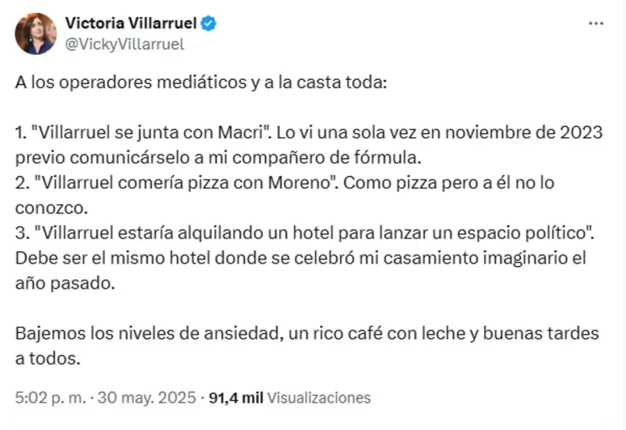 El mensaje de la vicepresidente/