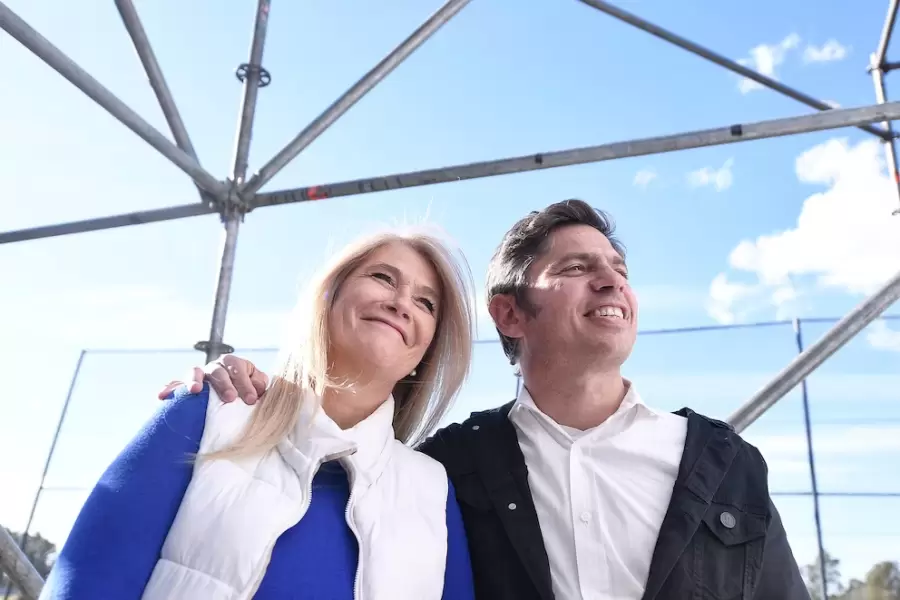 Veronica Magario y Axel Kicillof