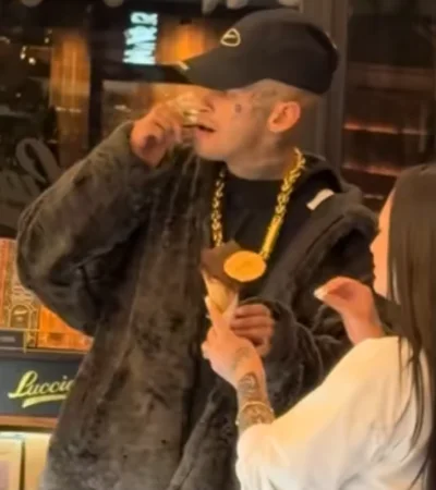 Le hicieron una broma a L-Gante en una heladería y casi termina de la peor manera.