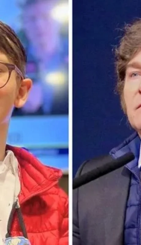 Javier Milei generó controversia al publicar imagenes de Ian Moche con Cristina Kirchner y Sergio Massa