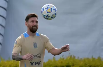 Lionel Messi ya entrenó con la Selección para los partidos ante Chile y Colombia