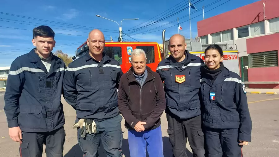 Los bomberos voluntarios de Luján de Cuyo.
