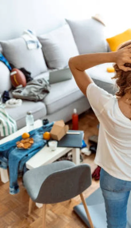 Persona desordenada.