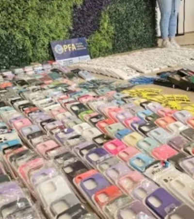 Mercadería incautada.