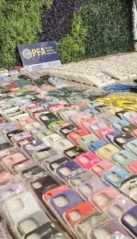 Mercadería incautada.