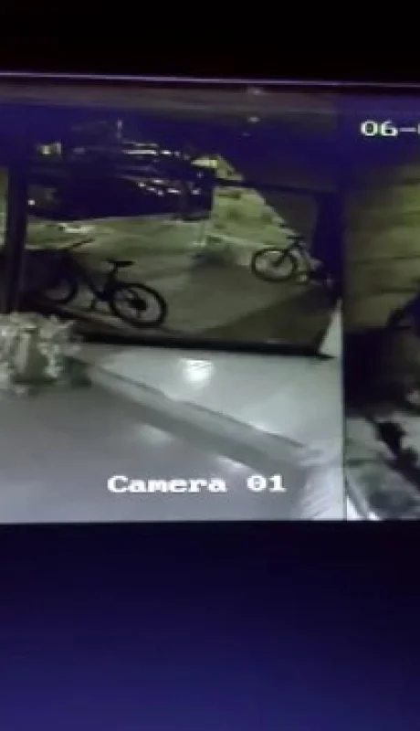 Una cámara de seguridad registró el robo que duró menos de un minuto.