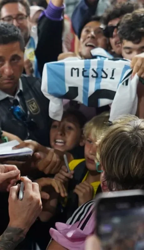 Lionel Messi y Owen Wilson