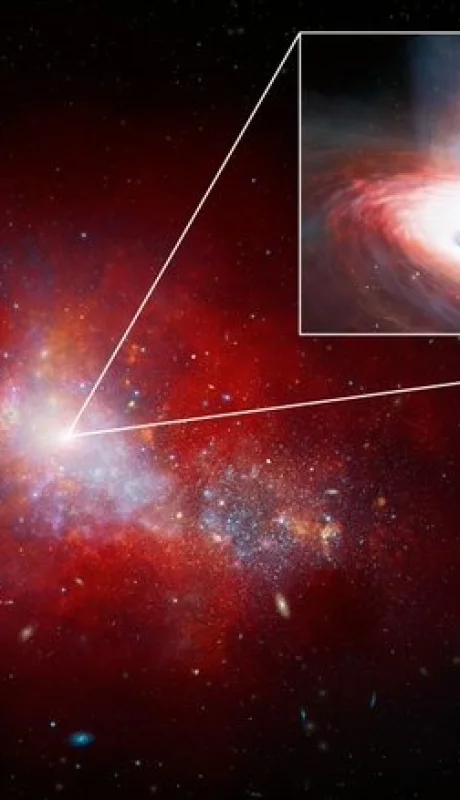 El agujero negro LID-568 está localizado a 1.500 millones de años del Big Bang.