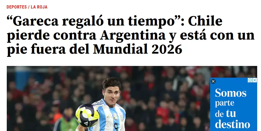 Medios chilenos selección