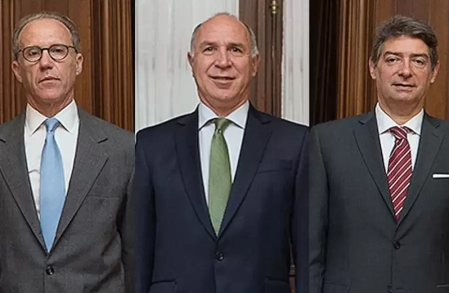 Rosenkrantz, Lorenzetti y Rosatti, los tres jueces de la Corte Suprema. (Foto: archivo web)
