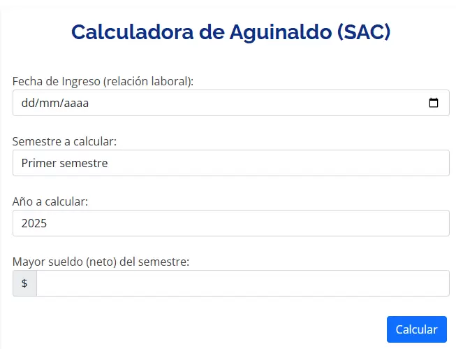 La Calculadora de Aguinaldo.
