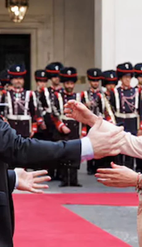 Javier Milei y Giorgia Meloni