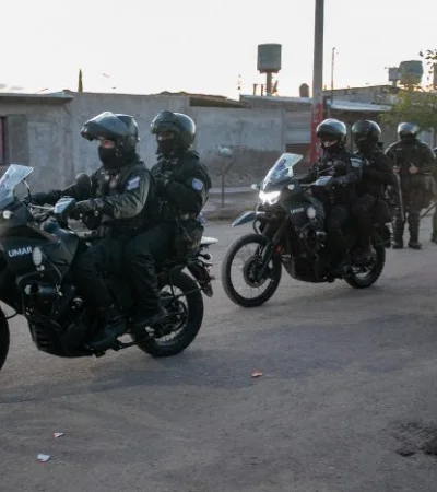 Operativo de la policía de Mendoza en Las Heras
