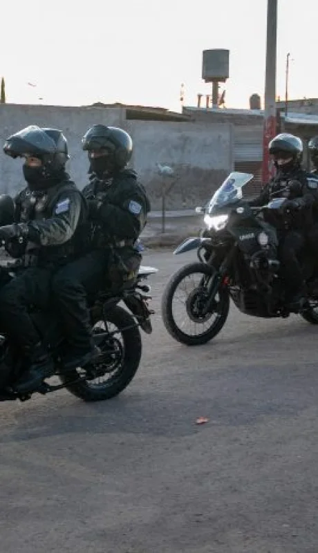 Operativo de la policía de Mendoza en Las Heras