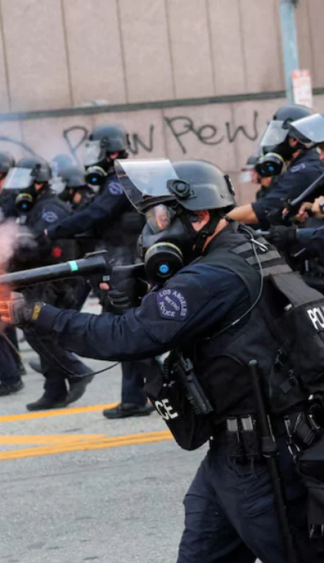 La represión policial derivó en detenciones