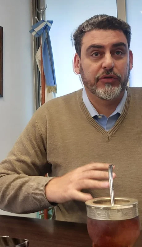 Presidente provisional de la Cámara de Senadores, Martín Kerchner Tomba.