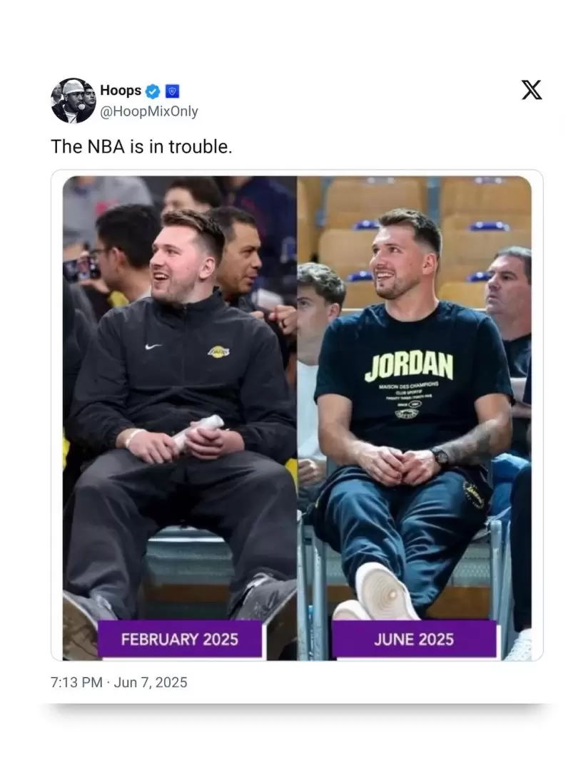 Tremendo cambio físico de Doncic.