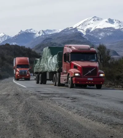 La ruta 40 está destrozada.