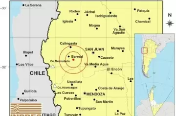 Tembló fuerte en San Juan y se sintió en Mendoza: 4.5 grados en la escala de Richter