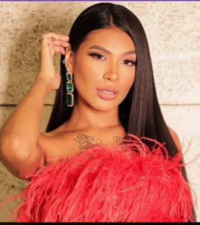 La cantante brasileña Viviane de Queiroz, conocida como Pocah, quien a través de sus redes sociales reveló que terminó en el hospital.