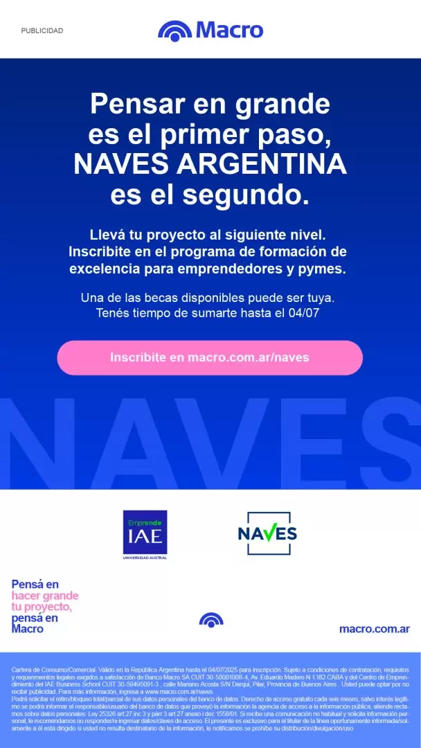 INVITACIÓN NAVES Argentina 2025