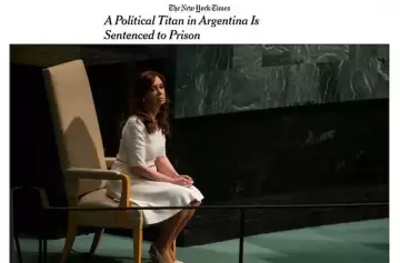 "Titana de la política fue condenada a prisión", la visión del New York Times