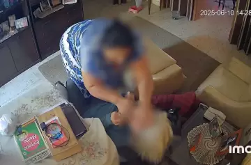 El video del brutal ataque de una pareja de delincuentes a una anciana