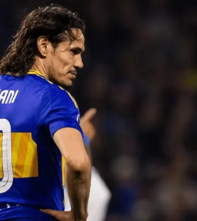 Edinson Cavani, delantero de Boca