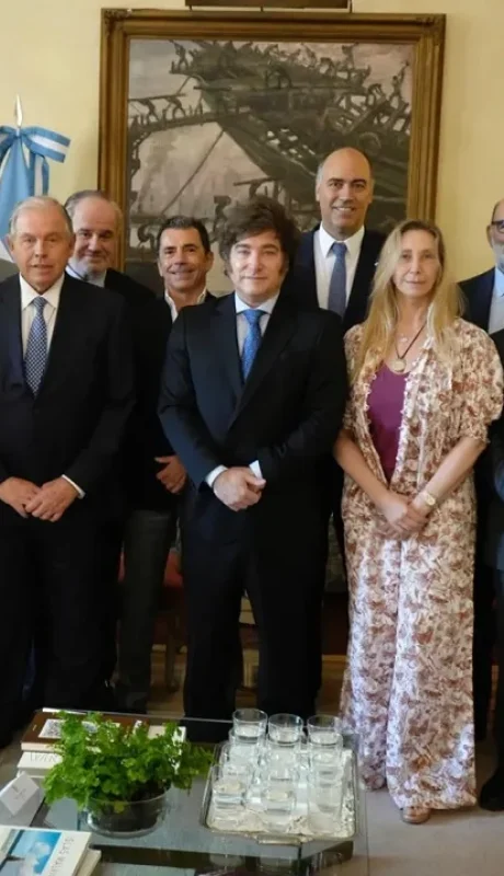 Milei con empresarios en España