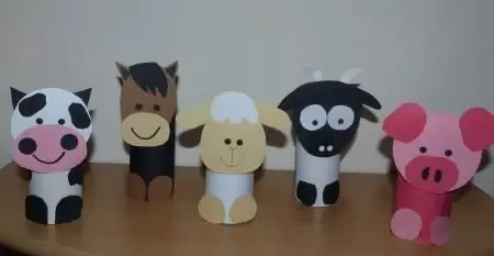 Animalitos con rollos de papel/ Fuente: Pinterest