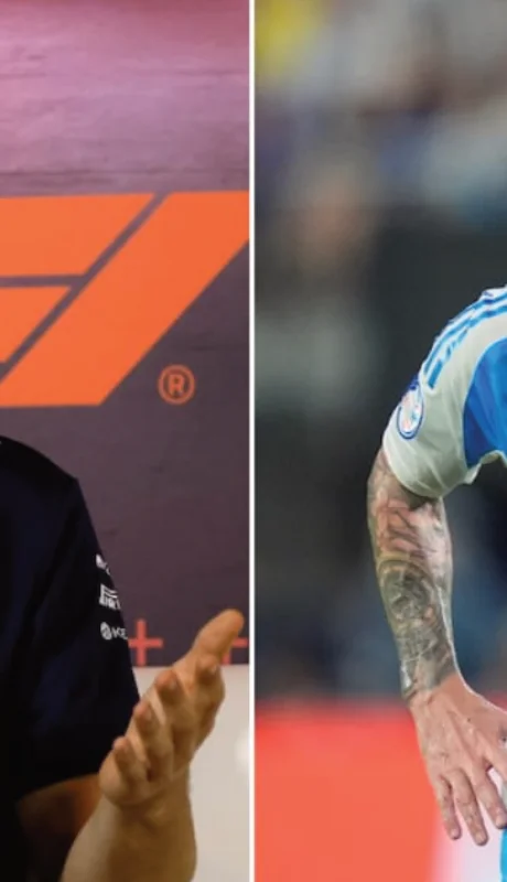 Colapinto le mandó un regalo a Messi.