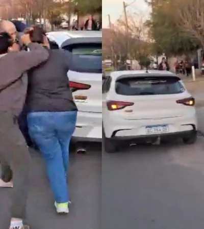 Violenta pelea callejera en San Luis.