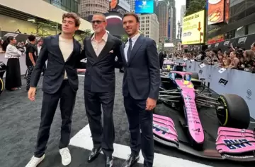 Franco Colapinto en modo estrella: alfombra roja, Brad Pitt y fans enloquecidos