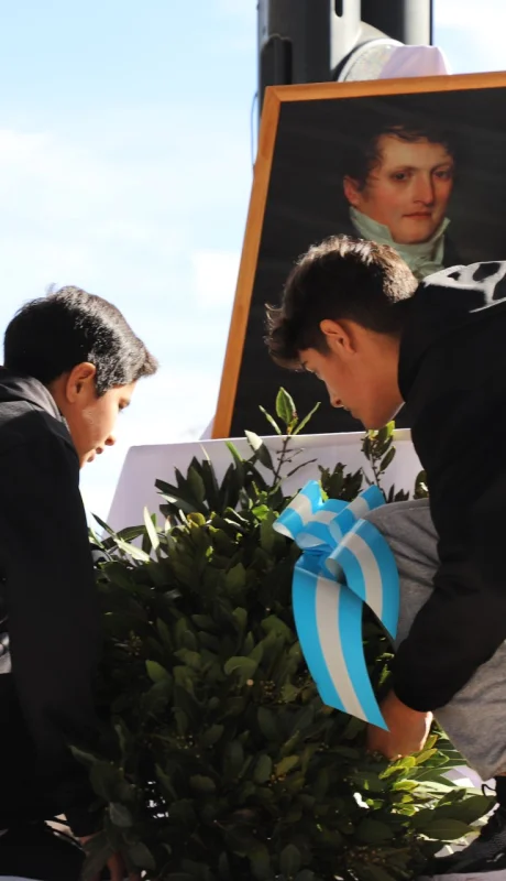 Homenaje a Belgrano en Lavalle/ Fuente: Municipalidad de Lavalle