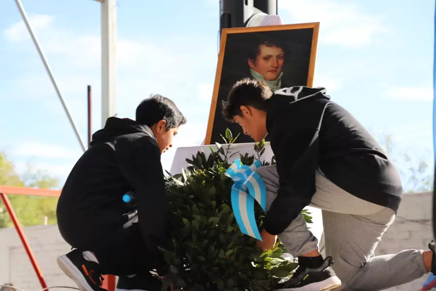 Homenaje a Belgrano en Lavalle/ Fuente: Municipalidad de Lavalle