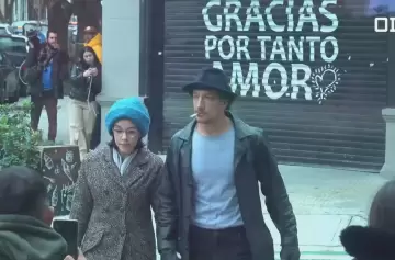 Nicolás Vázquez caminó como Rocky Balboa por las calles de Buenos Aires