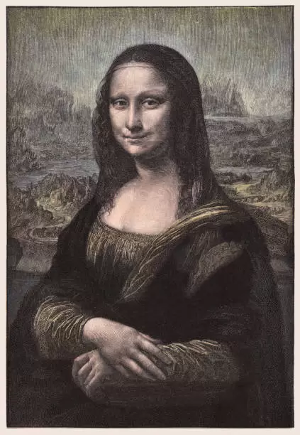 Grabado Mona Lisa.