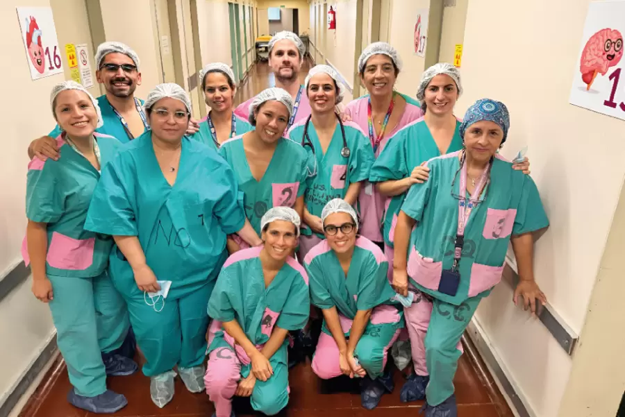 Parte del equipo que participó de la intervención.