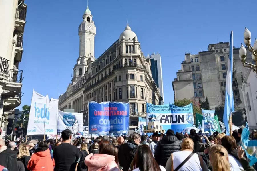 Marcha en favor de Cristina Kirchner.