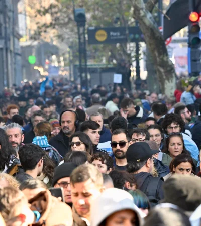 Marcha en favor de Cristina Kirchner.