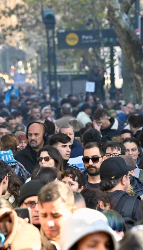 Marcha en favor de Cristina Kirchner.