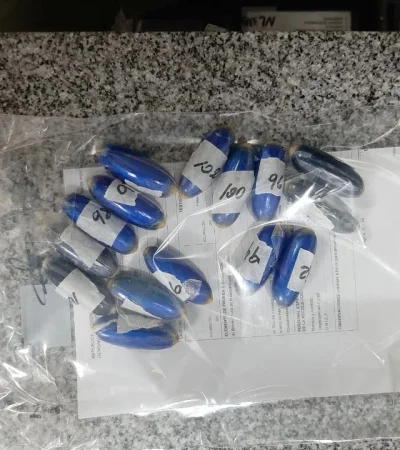 Capsulas de cocaína/ Fuente: Gendarmería