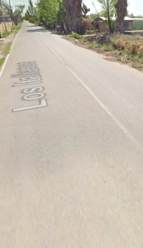 Callejón Los Italianos de Guaymallén donde se produjo el accidente. Fuente: Google Maps