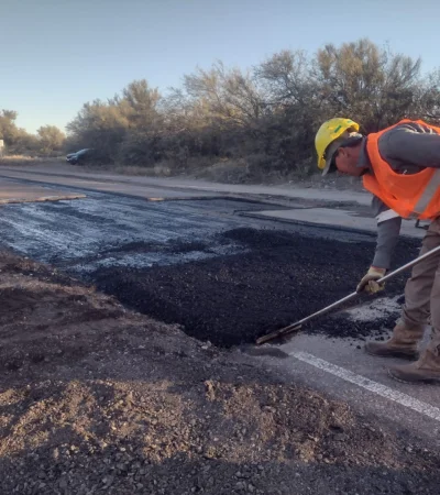 Arreglos en rutas de Mendoza.